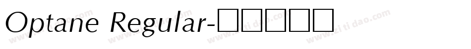 Optane Regular字体转换